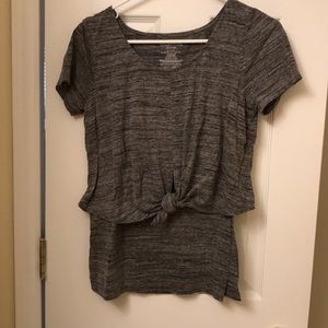 Cute and trendy heather gray motherhood maternity